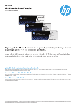 HP 85 LaserJet Toner Kartuşları