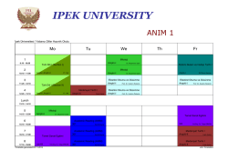 Haftalık ders programları i&ccedil;in tıklayınız