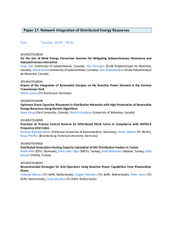 Paper 17: Network Integration of Distributed Energy Resources