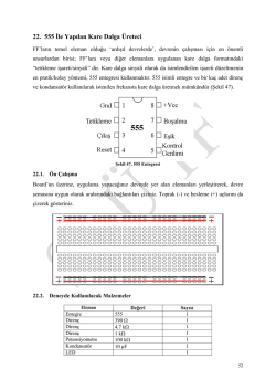 22. 555 İle Yapılan Kare Dalga &Uuml;reteci