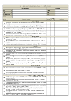 S. No Uygun Uygun Değil S1 S2 S3 S4 S5 S6 S7 S8 S9 S10 S11
