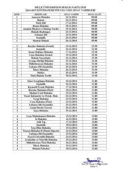 2014-20ı5 rĞiriıı_&ouml;Ğnrriiır yırı vizp SINAv rı.niurrRi l l