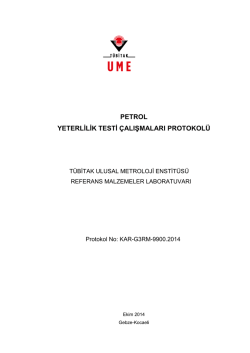 Petrol Yeterlilik Testi &Ccedil;alışmaları Protokol&uuml;