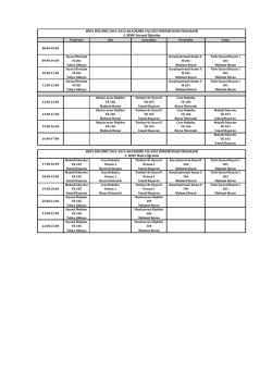 Pazartesi Salı &Ccedil;arşamba Perşembe Cuma Siyasal İletişim