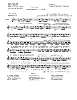 angara bug&uuml;n yanıyor.mus - TCMEB &Ccedil;AĞLAR M&Uuml;ZİK KURSU