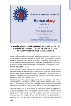 HematoLog - Türk Hematoloji Derneği