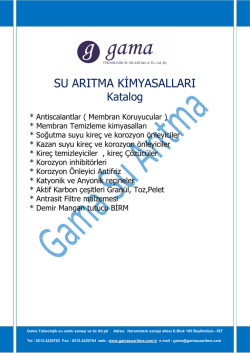 KATALOG pdf - Gama Teknolojik Su Islahı