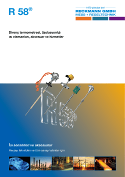 Isı sens&ouml;rleri ve aksesualar