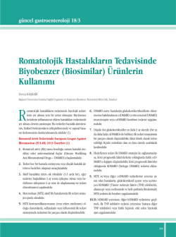 Makale PDF - G&uuml;ncel Gastroenteroloji