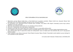 2014-2015 G&uuml;z Y.Y. Arasınav Programı