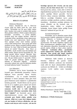 06.06.2014 - berat kandili