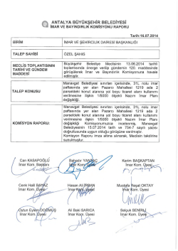G&uuml;ndemin 47.Maddesi - Antalya Belediyesi