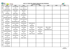 asıcs 15. fehmi kızıl senıor turnuvası ma&ccedil; programı