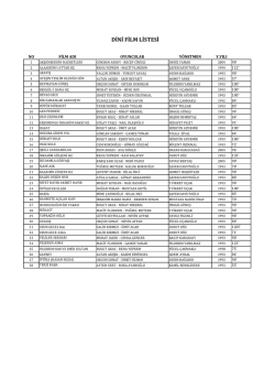 Dini Film Listemiz i&ccedil;in L&uuml;tfen Tıklayınız.