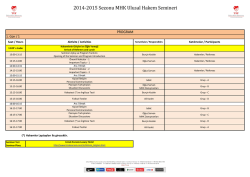 MHK Ulusal Hakem Semineri Programı