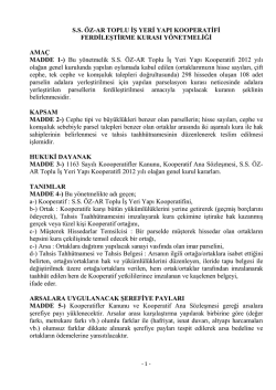 Kura Y&ouml;netmeliği - &ouml;z-ar