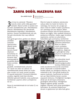 ZARFA DEĞİL MAZRUFA BAK