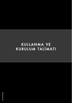 kullanma ve kurulum talimatı