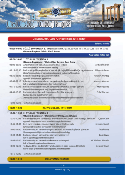 21 Kasım 2014, Cuma / 21st November 2014, Friday