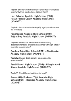 Fenerbah&ccedil;e Anadolu High School