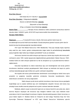 T.C. D A N I Ş T A Y İDARİ DAVA DAİRELERİ KURULU YD İtiraz No