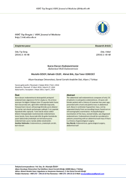 Karın Duvarı Endometriozisi