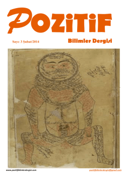 Bilimler Dergi/i - Pozitif Bilimler Dergisi