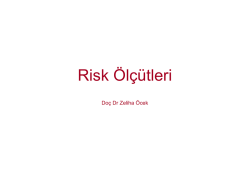 Risk &Ouml;l&ccedil;&uuml;tleri