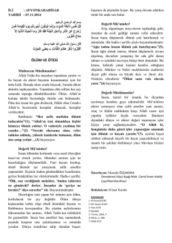 07.11.2014 &Ouml;l&uuml;m ve &Ouml;tesi