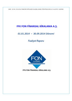 FFK FON FİNANSAL KİRALAMA A.Ş.