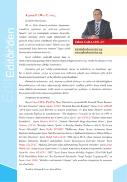 SAYI 165 icindekiler