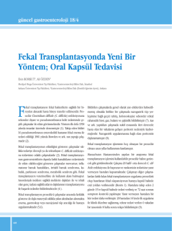 Makale PDF - G&uuml;ncel Gastroenteroloji