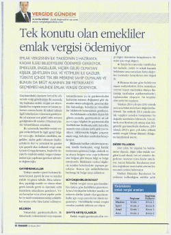 Makaleyi İndir - Vergide G&uuml;ndem