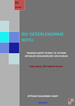 (TTIP m&uuml;zakereleri son durum