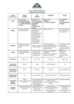3. hafta - Akasya Koleji