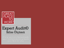 Expert Audit Sunumu - Great Place to Work