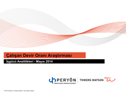 2013 yılı &Ccedil;alışan Devir Oranı