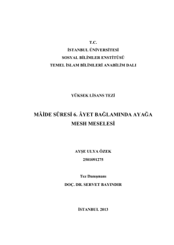 Tezi İndirmek İ&ccedil;in Tıklayınız.