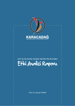 etki analizi kitap 2014 - Karacadağ Kalkınma Ajansı