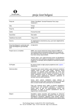 proje &ouml;zet belgesi