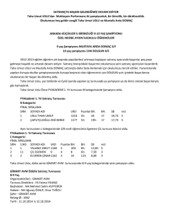 katılımcı ve turnuva listesi i&ccedil;in tıklayınız