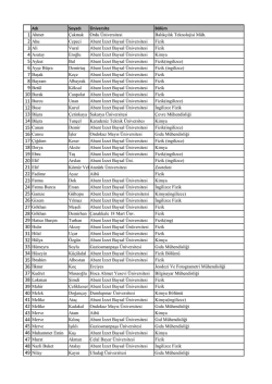 Fizik - Kimya-M&uuml;hendislik - Abant İzzet Baysal &Uuml;niversitesi