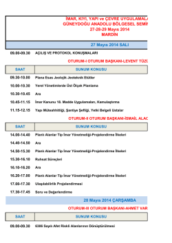 Seminer Programı i&ccedil;in Tıklayınız.