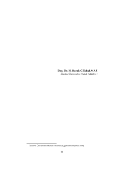 Do&ccedil;. Dr. H. Burak GEMALMAZ