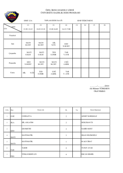 12/a sınıfı ders programı i&ccedil;in tıklayınız.