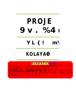 A&Ouml;F PROJE Y&Ouml;NETİMİ ders notu i&ccedil;in tıklayınız!