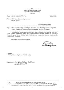 İl&ccedil;e Milli Eğitim M&uuml;d&uuml;rl&uuml;ğ&uuml; Yazısı - mersin