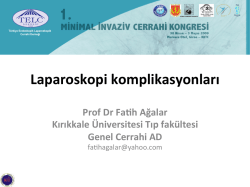 Laparoskopi komplikasyonları