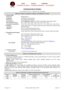 Safety Data Sheet (1907/2006/EC)