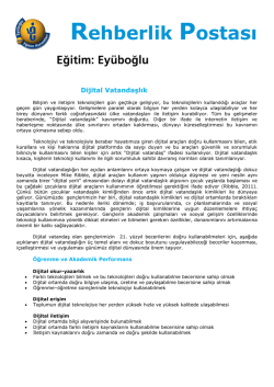 Dijital Vatandaşlık